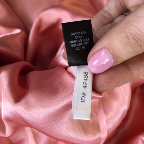 NWOT Express Silk Pink Floral Strapless Dress - Picture 8 of 8